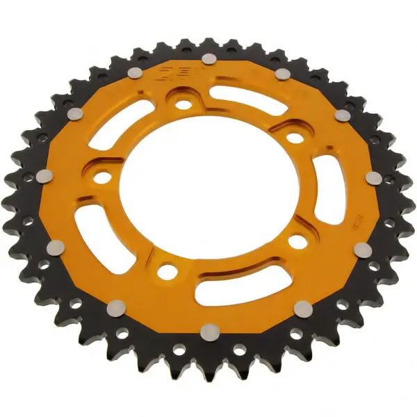 ZF-Dual Kettenrad Dual 44Z Teilung 525 Innendurchmesser 100 Lochkreis 120 gold