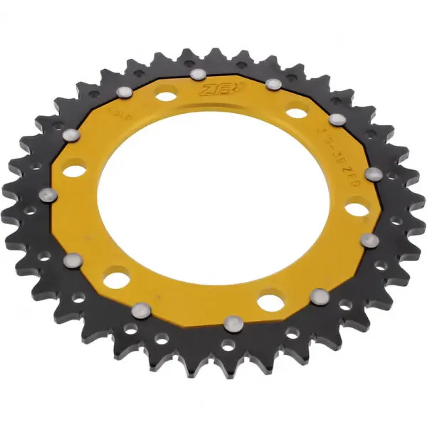 ZF-Dual Kettenrad Dual 39Z Teilung 520 Innendurchmesser 112 Lochkreis 138 gold