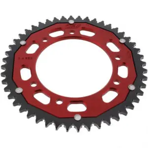 ZF-Dual Kettenrad Dual 48Z Teilung 428 Innendurchmesser 105 Lochkreis 125 rot