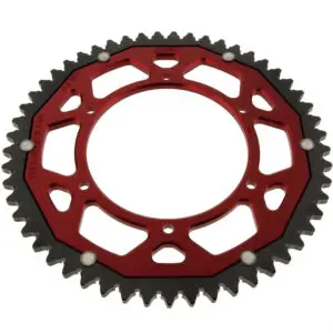 ZF-Dual Kettenrad Dual 53Z Teilung 420 Innendurchmesser 108 Lochkreis 123 rot