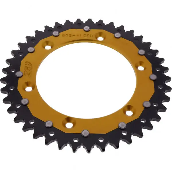 ZF-Dual Kettenrad Dual 41Z Teilung 520 Innendurchmesser 126 Lochkreis 146 gold