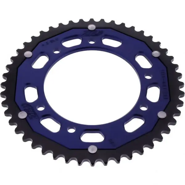 ZF-Dual Kettenrad Dual 48Z Teilung 420 Innendurchmesser 105 Lochkreis 125 blau