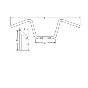 TRW Lucas Lenker Stahl Kk 1zoll Flyerbar Schwarz MCL132SKK 3322938152000