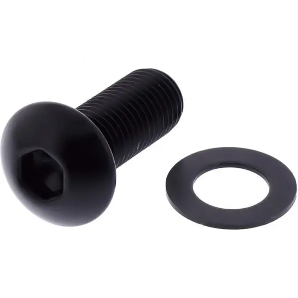 JMP Linsenschraube M10x1.25mm 25mm Alu schwarz