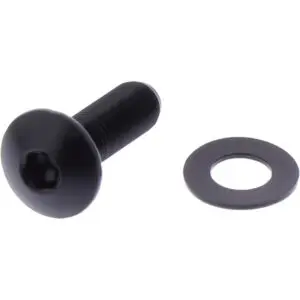 JMP Linsenschraube M4x0.5mm 12mm Alu schwarz