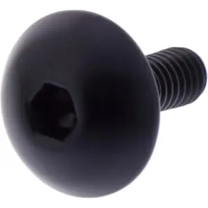 JMP Linsenschraube M4x0.7mm 12mm Kopf: 12mm Alu schwarz