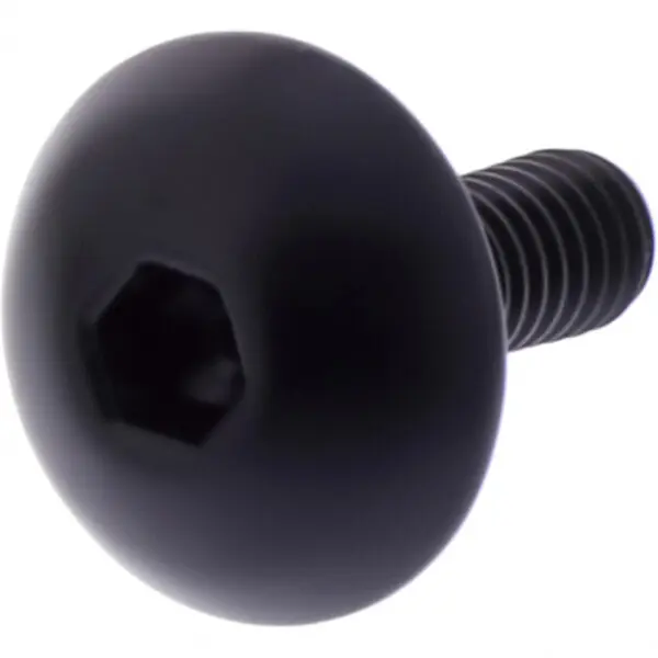 JMP Linsenschraube M4x0.7mm 12mm Kopf: 12mm Alu schwarz