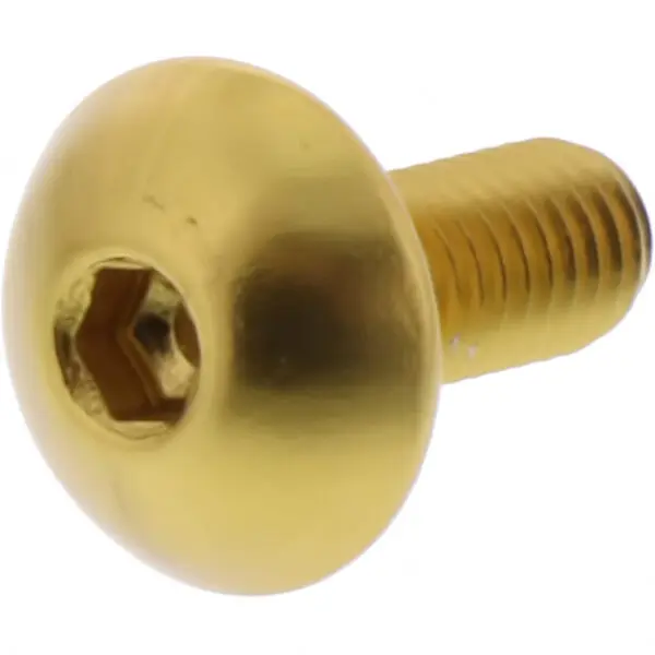 JMP Linsenschraube M5x0.8mm 12mm Alu gold