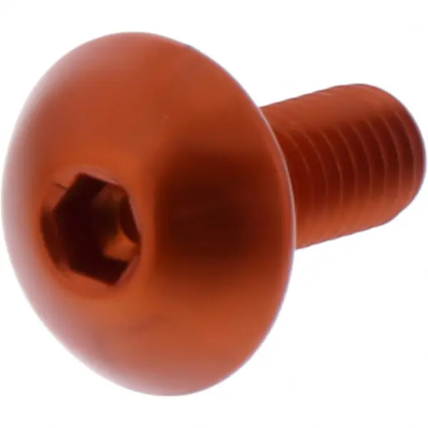 JMP Linsenschraube M5x0.8mm 12mm Alu orange