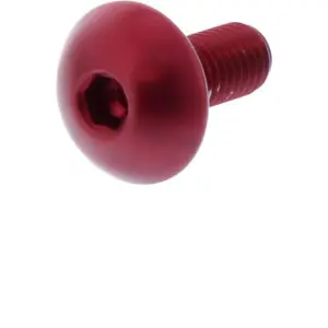 JMP Linsenschraube M5x0.8mm 12mm Alu rot