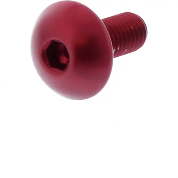 JMP Linsenschraube M5x0.8mm 12mm Alu rot