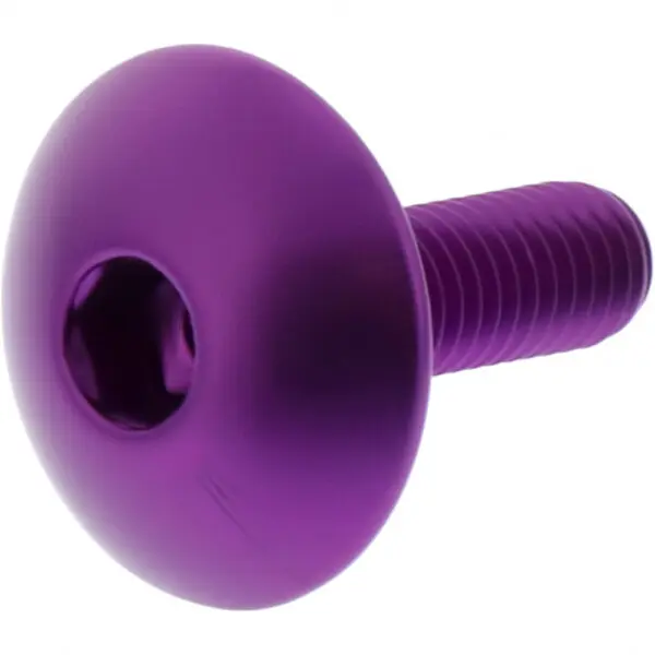 JMP Linsenschraube M5x0.8mm 16mm Kopf: 16mm Alu violett
