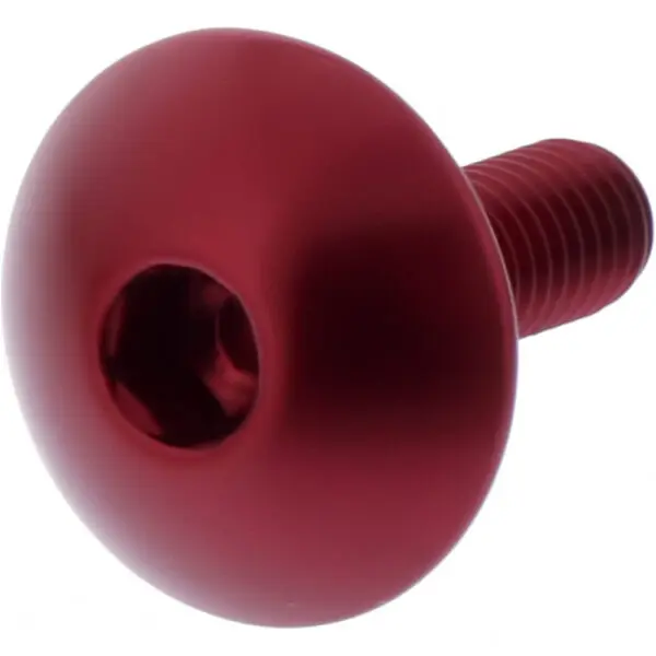 JMP Linsenschraube M5x0.8mm 16mm Kopf: 16mm Alu rot