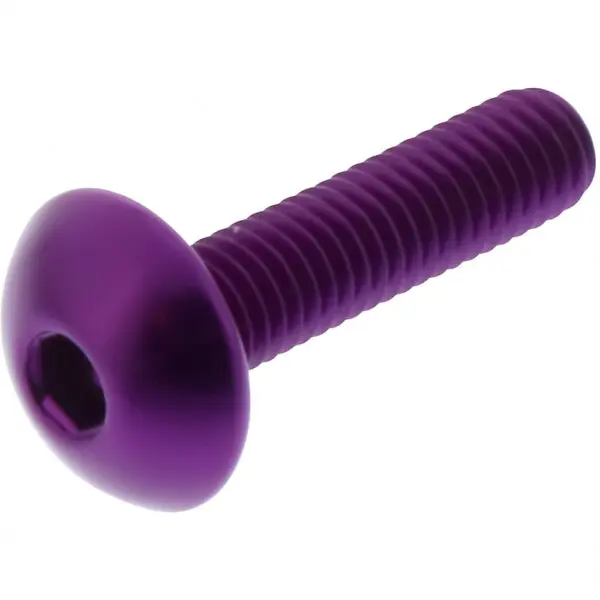 JMP Linsenschraube M5x0.8mm 20mm Kopf: 12mm Alu violett