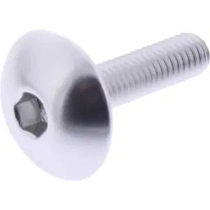 JMP Linsenschraube M5x0.8mm 20mm Kopf: 16mm Alu silber