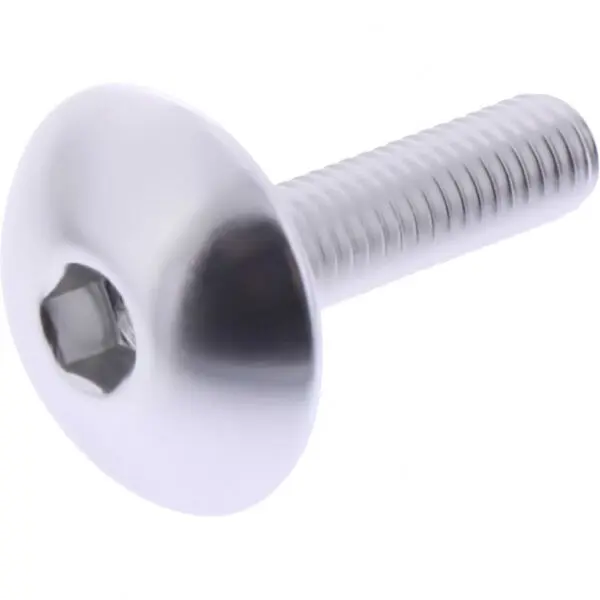 JMP Linsenschraube M5x0.8mm 20mm Kopf: 16mm Alu silber