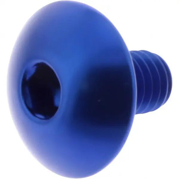 JMP Linsenschraube M6x1.00mm 10mm Alu blau