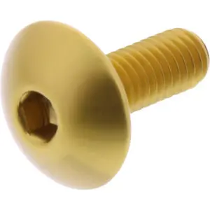 JMP Linsenschraube M6x1.00mm 16mm Alu gold