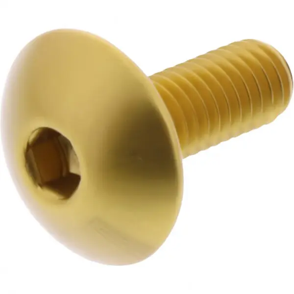 JMP Linsenschraube M6x1.00mm 16mm Alu gold