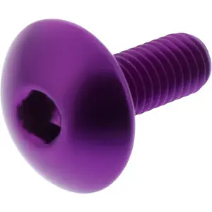 JMP Linsenschraube M6x1.00mm 16mm Alu violett