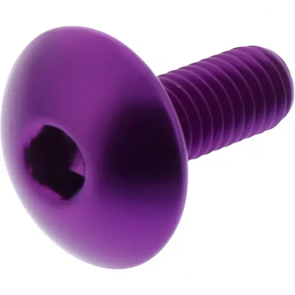 JMP Linsenschraube M6x1.00mm 16mm Alu violett
