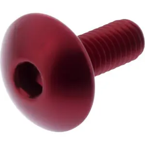 JMP Linsenschraube M6x1.00mm 16mm Alu rot