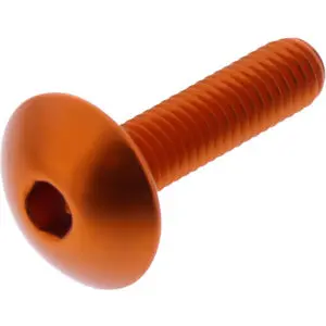 JMP Linsenschraube M6x1.00mm 25mm Alu orange