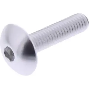JMP Linsenschraube M6x1.00mm 25mm Alu silber