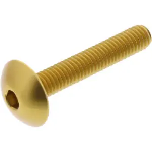 JMP Linsenschraube M6x1.00mm 35mm Alu gold