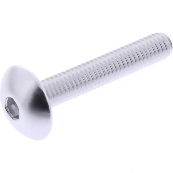 JMP Linsenschraube M6x1.00mm 35mm Alu silber