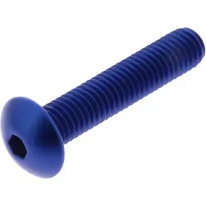JMP Linsenschraube M8x1.25mm 40mm Alu blau