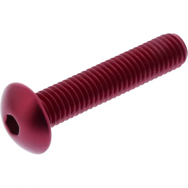 JMP Linsenschraube Alu M8X1.25mm 40mm rot