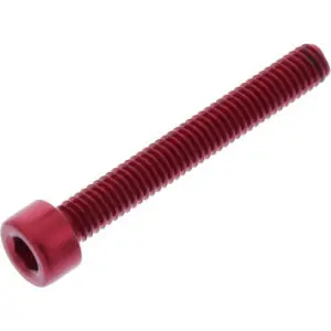 JMP Zylinderschraube M4x0.7mm 30mm Alu rot
