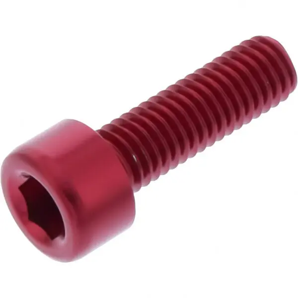 JMP Zylinderschraube M5x0.8mm 16mm Alu rot