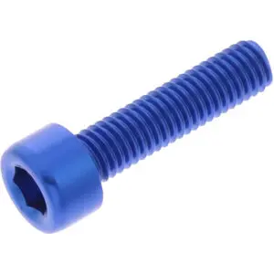 JMP Zylinderschraube M5x0.8mm 20mm Alu blau