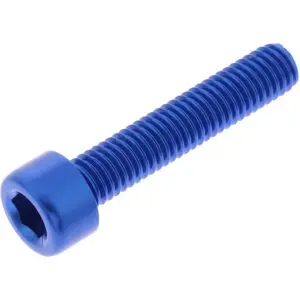 JMP Zylinderschraube M5x0.8mm 25mm Alu blau