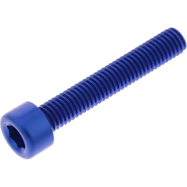 JMP Zylinderschraube M5x0.8mm 30mm Alu blau