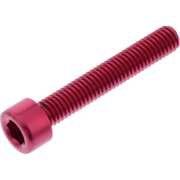 JMP Zylinderschraube M5x0.8mm 30mm Alu rot
