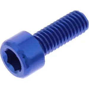 JMP Zylinderschraube M6x1.00mm 16mm Alu blau