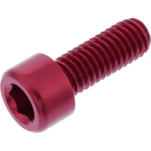 JMP Zylinderschraube M6x1.00mm 16mm Alu rot