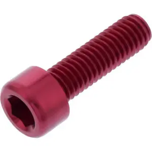 JMP Zylinderschraube M6x1.00mm 20mm Alu rot