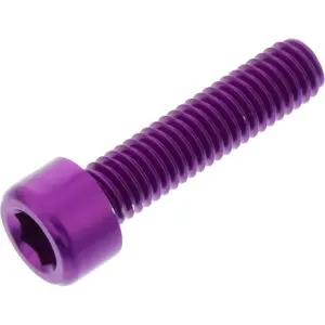 JMP Zylinderschraube M6x1.00mm 25mm Alu violett