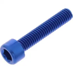 JMP Zylinderschraube M6x1.00mm 30mm Alu blau