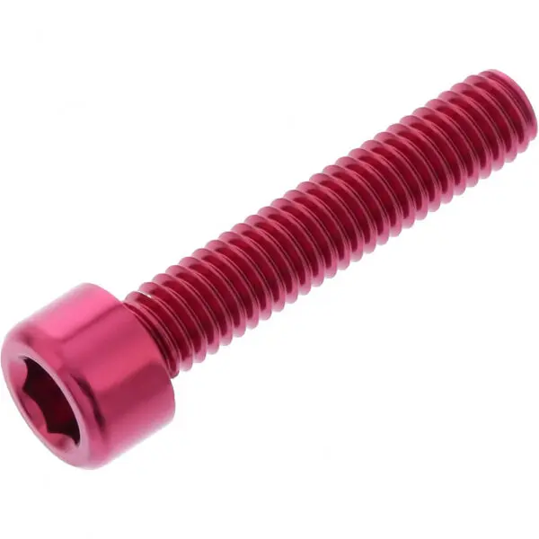 JMP Zylinderschraube M6x1.00mm 30mm Alu rot