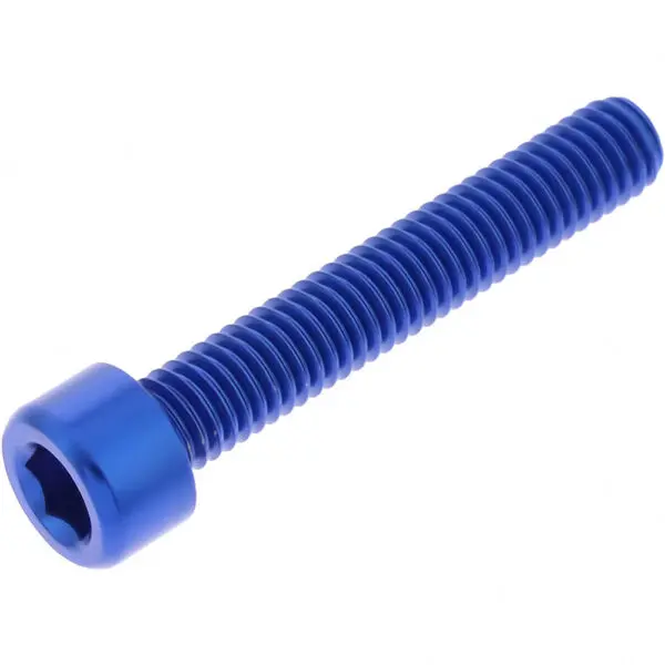 JMP Zylinderschraube M6x1.00mm 35mm Alu blau