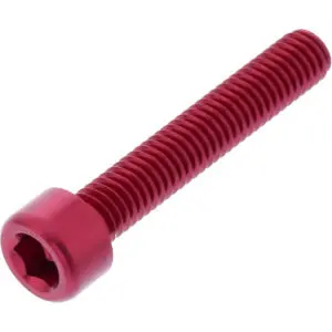 JMP Zylinderschraube M6x1.00mm 35mm Alu rot