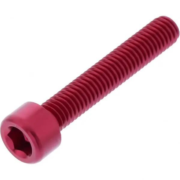 JMP Zylinderschraube M6x1.00mm 35mm Alu rot