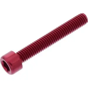 JMP Zylinderschraube M6x1.00mm 40mm Alu rot