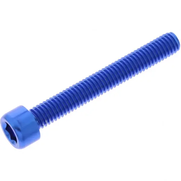 JMP Zylinderschraube M6x1.00mm 45mm Alu blau