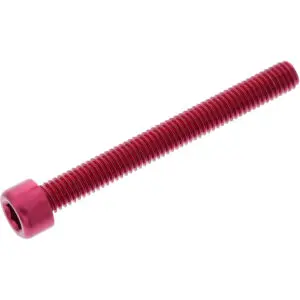JMP Zylinderschraube M6x1.00mm 55mm Alu rot